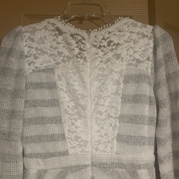 54. NWT RYU, Beautiful Winter Ivory Sweater Dress - Picture 7 of 8